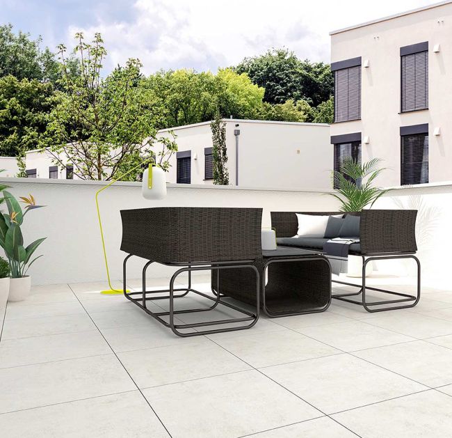 Fliesen Schweizer Fliesenleger Terrassenfliesen in creme